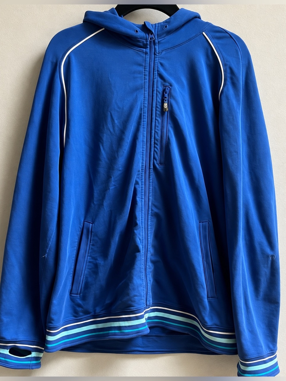 Lululemon Men’s XL Blue Full Zip Hooded Jacket Hoodie